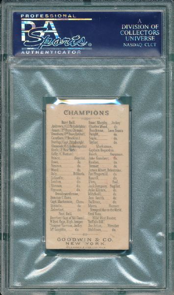 1887 N162 Ed Andrews Goodwin Champions PSA 3