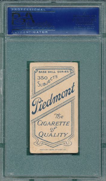 1909-1911 T206 Miller, Molly Piedmont Cigarettes PSA 2  *Southern League*