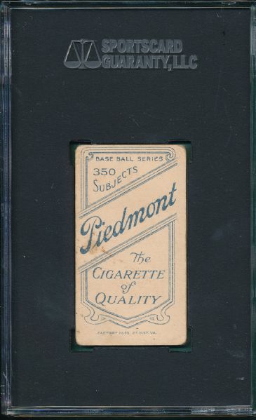1909-1911 T206 Thebo Piedmont Cigarettes SGC 30  *Southern League*