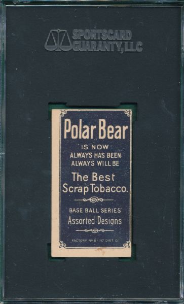 1909-1911 T206 Sweeney, Jeff, Polar Bear Tobacco SGC 55