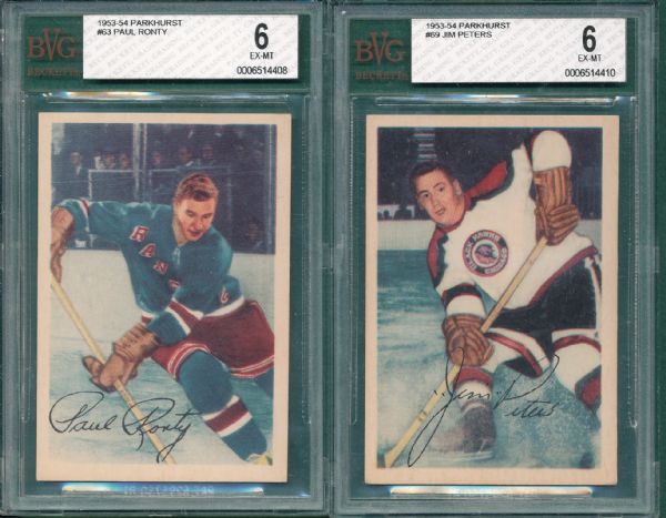 1953 Parkhurst #23, #63 and #69 Lot of (3) BVG 6