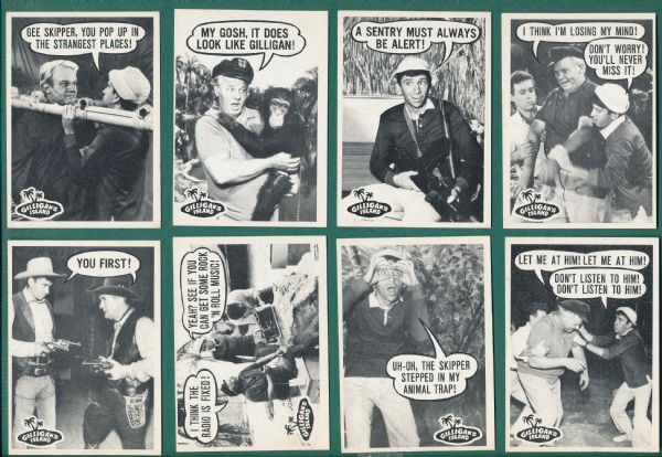 1965 Topps Gilligans Island Lot of (8) 