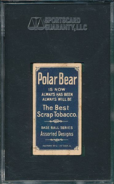 1909-1911 T206 Adkins Polar Bear Tobacco SGC 30