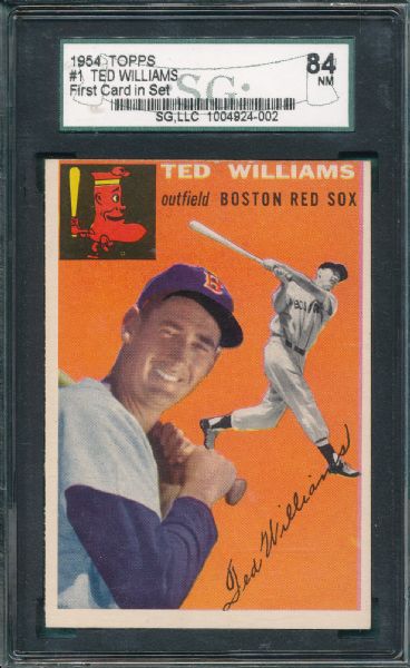 1954 Topps #1 Ted Williams SGC 84