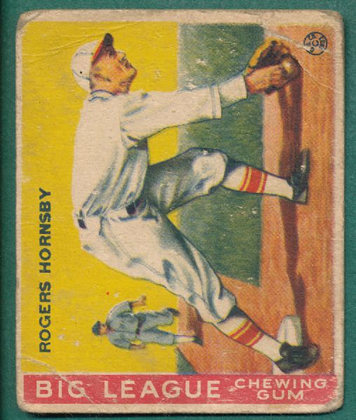 1933 Goudey #119 Rogers Hornsby