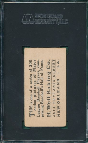 1916 D329 #89 Harold Janvrin, Weil Baking Co. SGC 40
