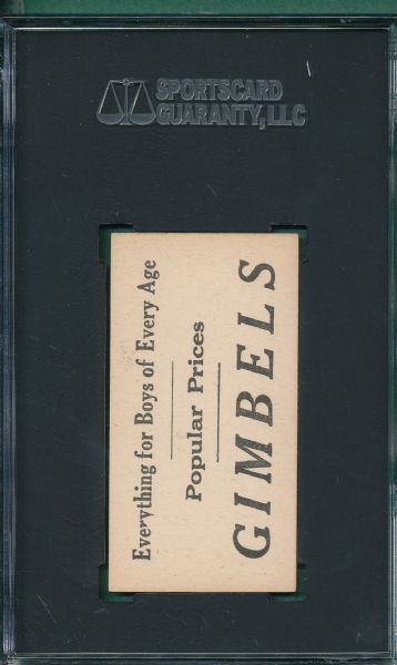 1916 M101-4 Gimbels #49 Charles Dooin SGC 86 *Only One Graded* *Highest SGC Gimbels*