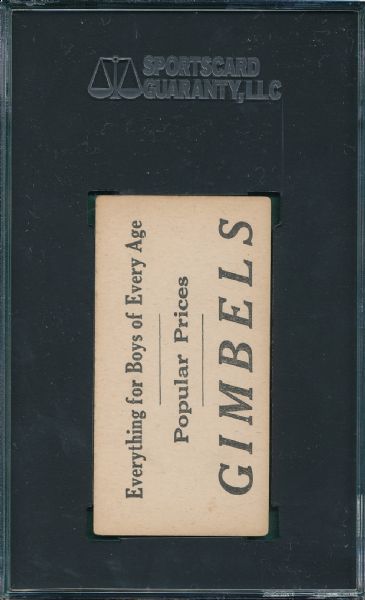 1916 M101-4 Gimbels #196 Steve Yerkes SGC 60 *Only One Graded*