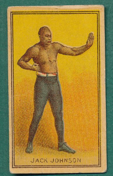 1910 Lot of (3) Black Boxers W/ Jack Johnson