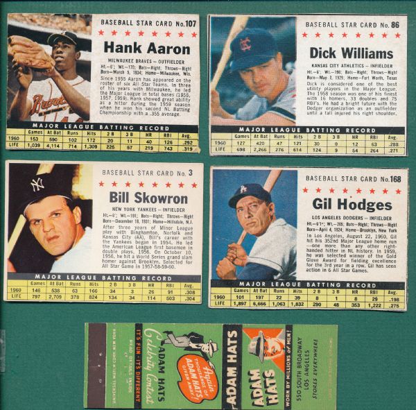 1910s-1970s Baseball Hall of Famers Grab Bag incl. test issues Lot of (30)
