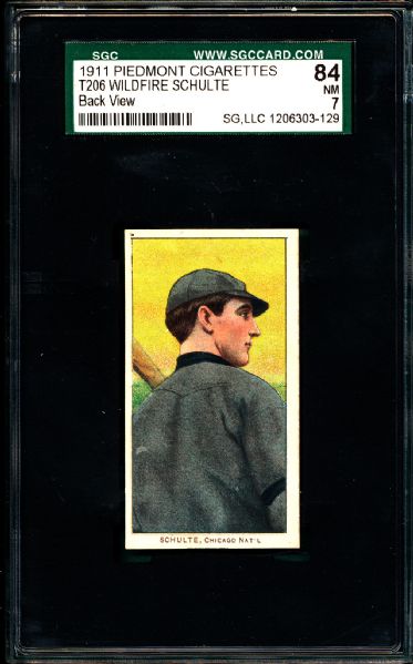 1909-1911 T206 Schulte, Back, Piedmont Cigarettes SGC 84