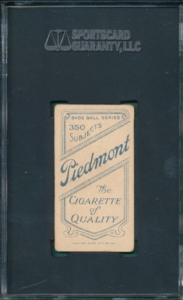 1909-1911 T206 Breitenstein Piedmont Cigarettes SGC 40 *Southern League*