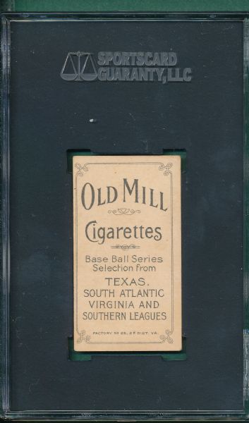 1909-1911 T206 LaFitte Old Mill Cigarettes SGC 45 *Southern League*