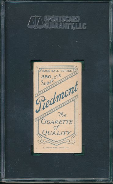 1909-1911 T206 O'Hara, NY,  Piedmont Cigarettes SGC 60