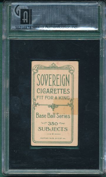 1909-1911 T206 Mitchell Sovereign Cigarettes GAI 2