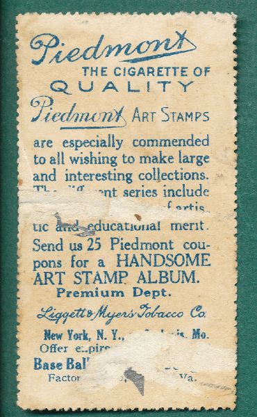 1914 T330-2 Doolan Piedmont Art Stamps *Federal League*