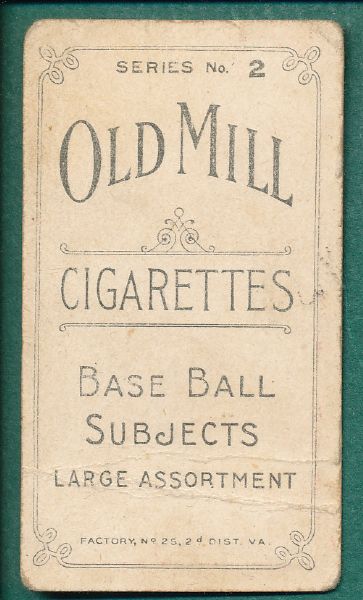 1910 T210-6 Kunkel Old Mill Cigarettes