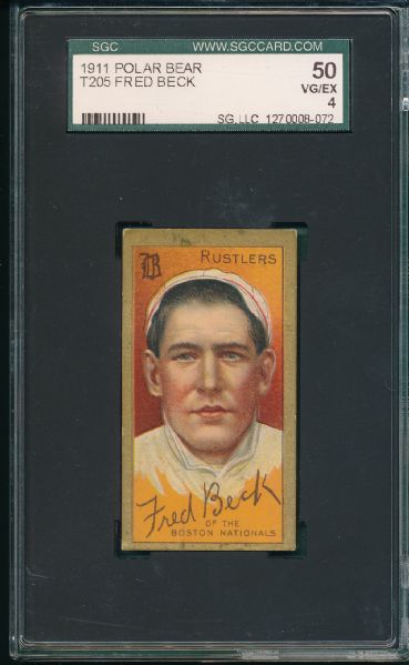 1911 T205 Beck Polar Bear Tobacco SGC 50