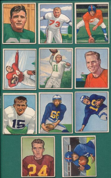 1950 Bowman FB Lot of (11) W/ French