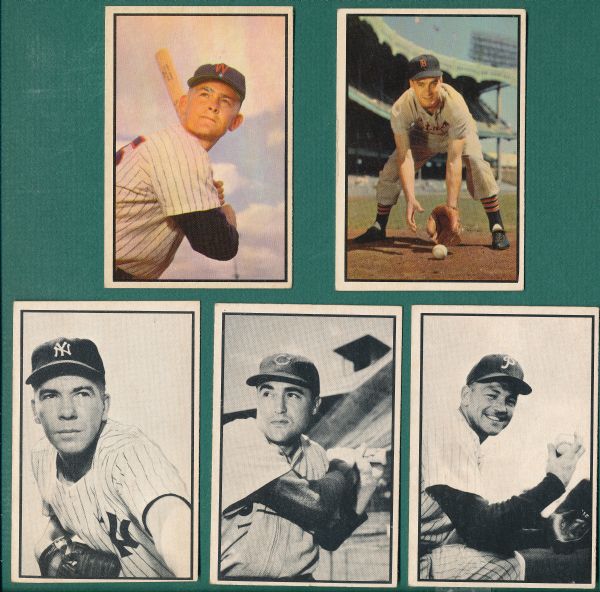 1953 Bowman Color and B & W Lot of (17) 