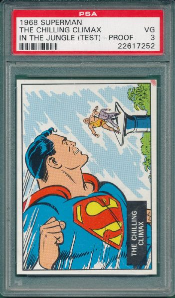 1968 Superman The Cilling Climax PSA 3 *Test Proof*