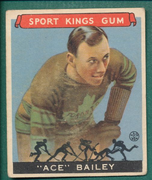 1933 Sports Kings #29 Ace Bailey, Hockey