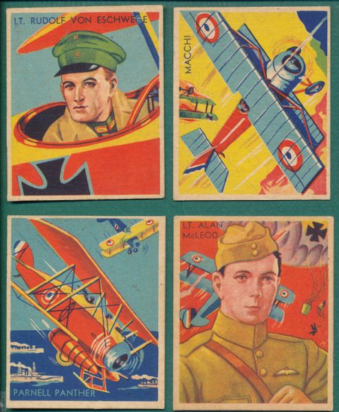 1934 National Chicle Skybirds Lot of (8)