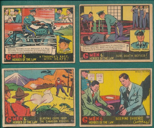 1936 G-Men & Hereos of the Law Lot of (10)