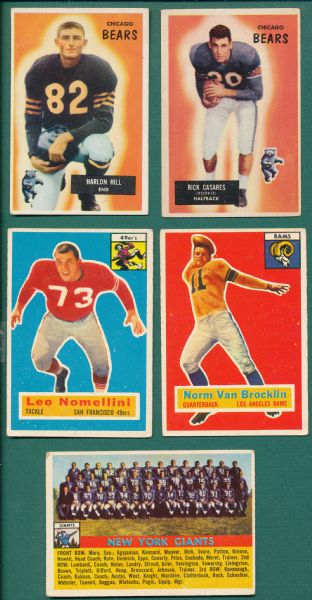 1955-72 Football Lot of (42) W/ Gale Sayers