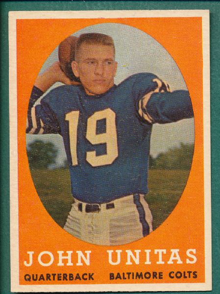 1958 Topps FB #22 Johnny Unitas