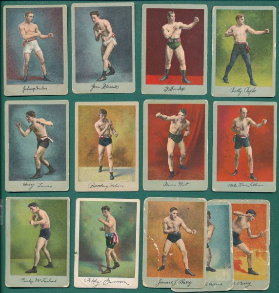 1911 T225 Prize Fighters Lot of (21) Kedival Co.W/ Jefferies