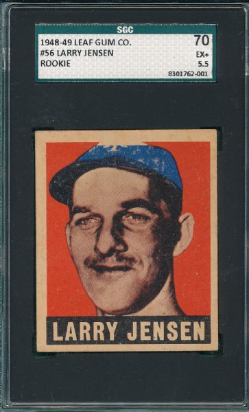1948-49 Leaf #56 Larry Jensen SGC 70