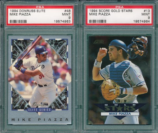 1993-94 Mike Piazza Lot of (3) PSA 