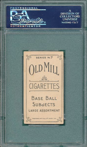 1910 T210-7 Richardson Old Mill Cigarettes PSA 2