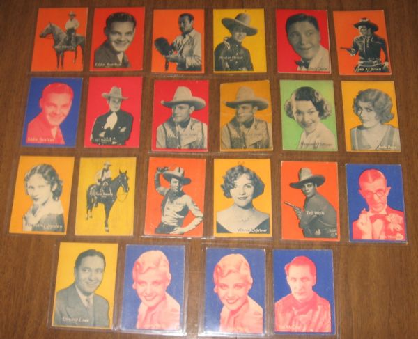 1931 Entertainment Strip Cards (Large Format) Lot of (50)