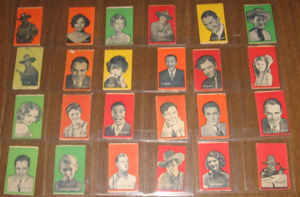1931 Entertainment Strip Cards (Small/Tab Format) Lot of (53)