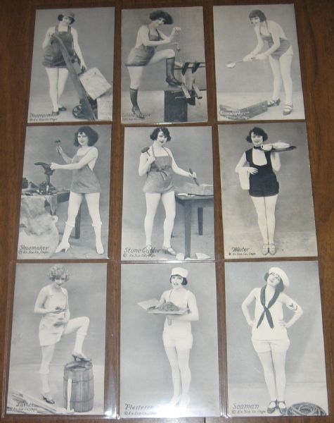 1930s Exhibit Pin-Up Trades Lot of (21)