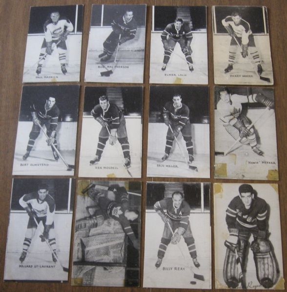 1948-52 Canadian ‘Exhibit’ Hockey Lot of (14)