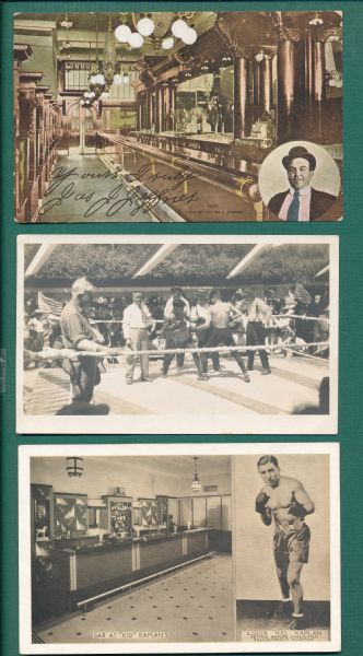 1907-81 Boxing Postcard Lot of (7) W/ Jefferies