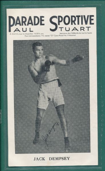 Jack Dempsey Collection Lot of (8)