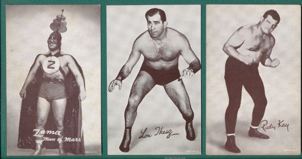 1950s-1960s Exhibit Wrestling Lot of (15)