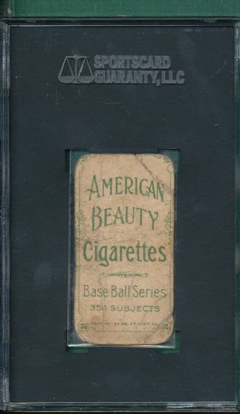 1909-1911 T206 Titus American Beauty Cigarettes SGC 10