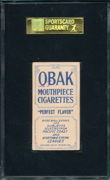 1910 T212 Cameron Obak Cigarettes SGC 50