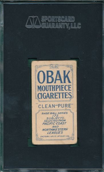 1910 T212 Boardman Obak Cigarettes SGC 40
