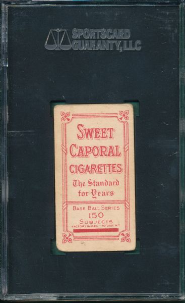 1909-1911 T206 Mathewson, White Cap, Sweet Caporal Cigarettes SGC 30