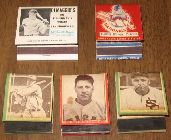 1930s-1950s Baseball Matchbooks (5)