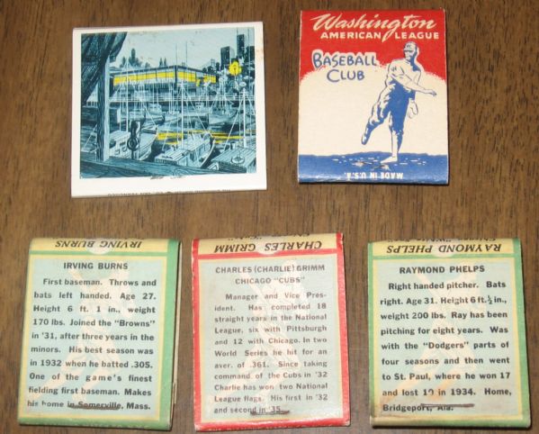 1930s-1950s Baseball Matchbooks (5)