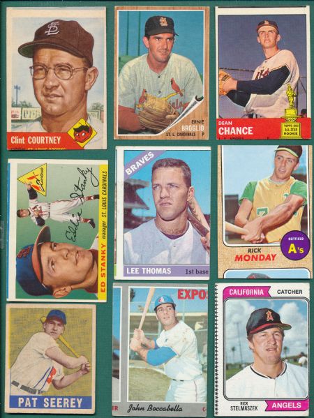 1948-75 Baseball Card Misprint Collection (16)