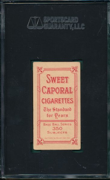 1909-1911 T206 Conroy, Batting, Sweet Caporal Cigarettes SGC 60