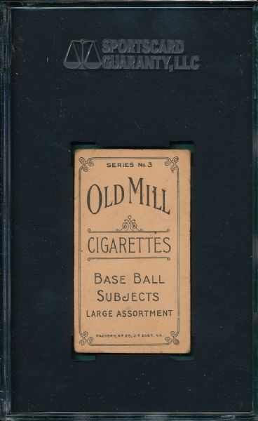 1910 T210-3 Nagel Old Mill Cigarettes SGC 35 *Orange Border*